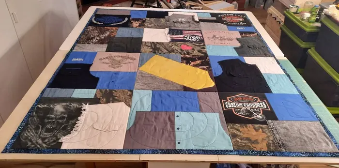 A memory quilt made by a reader using the Making Memories Huggable method (1 of 34).