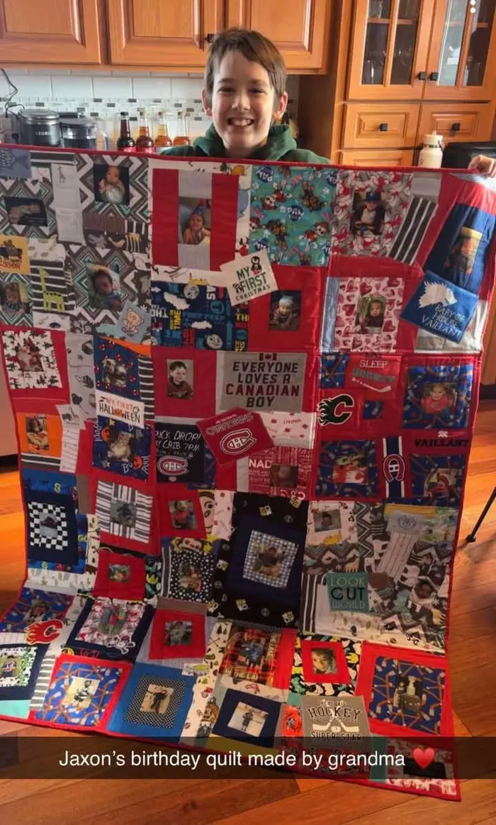 A memory quilt made by a reader using the Making Memories Huggable method (2 of 34).