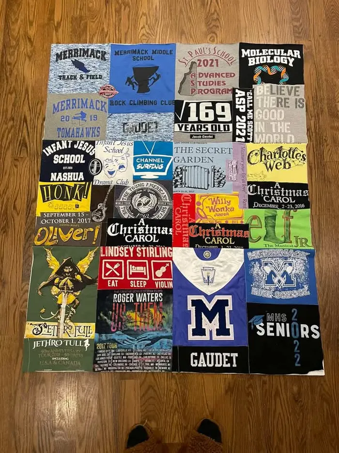 A memory quilt made by a reader using the Making Memories Huggable method (4 of 34).