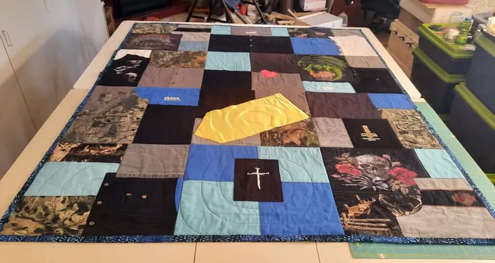 A memory quilt made by a reader using the Making Memories Huggable method (5 of 34).
