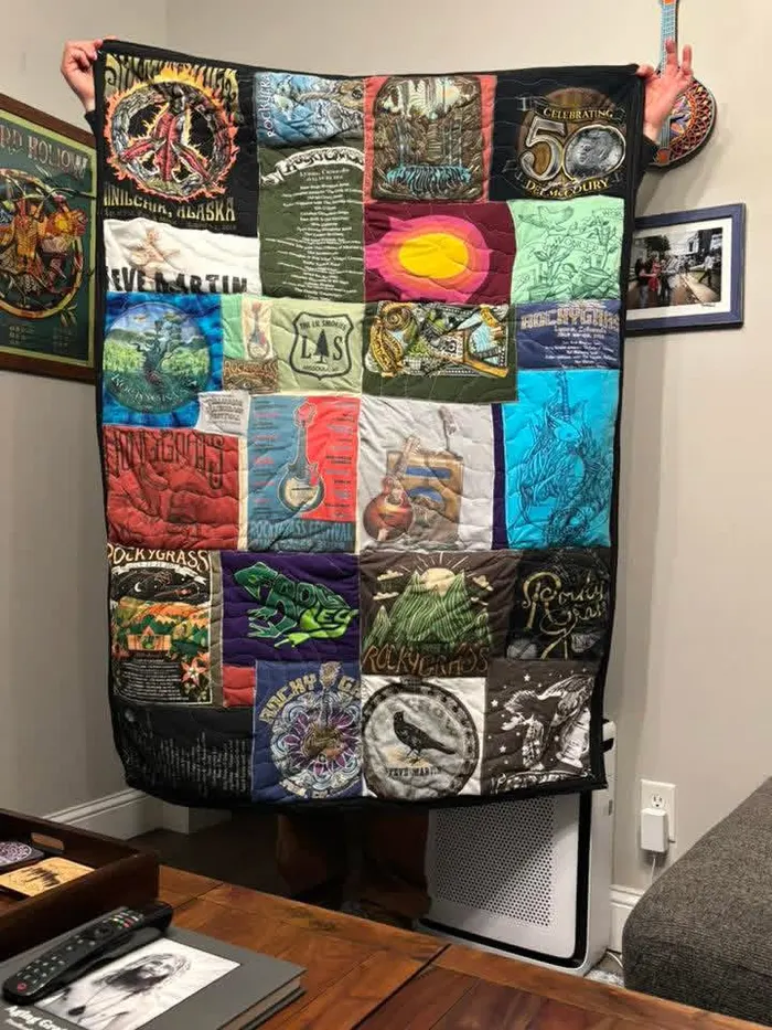 A memory quilt made by a reader using the Making Memories Huggable method (10 of 34).