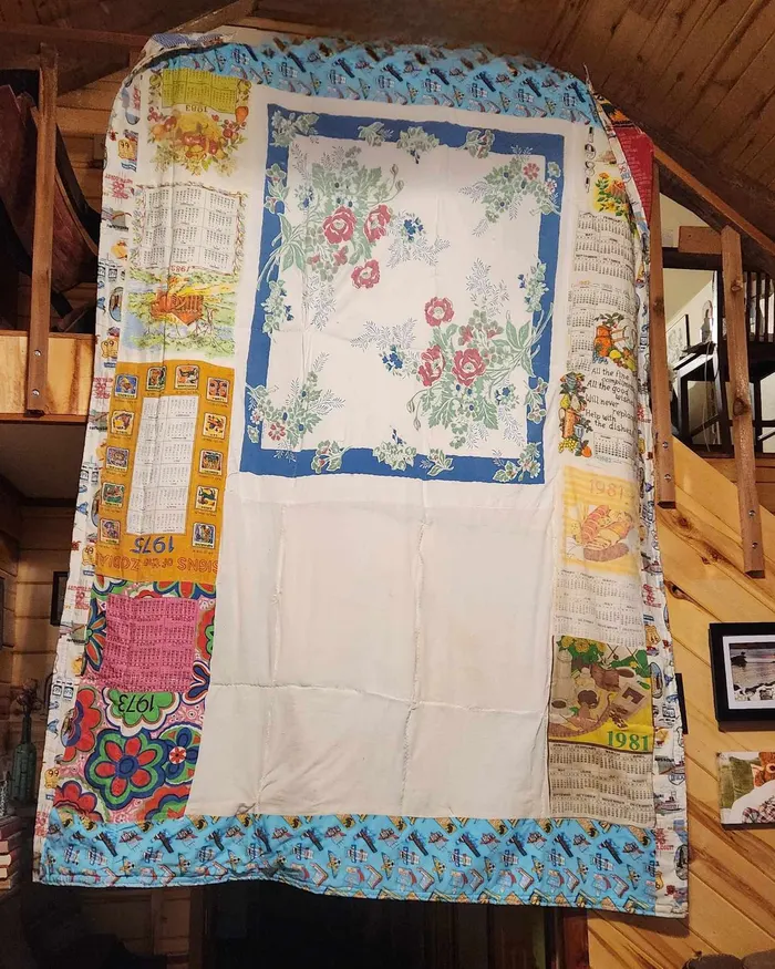 A memory quilt made by a reader using the Making Memories Huggable method (15 of 34).