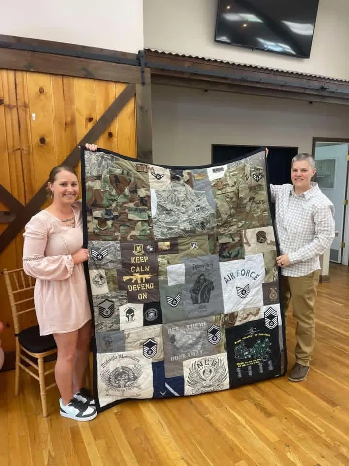A memory quilt made by a reader using the Making Memories Huggable method (19 of 34).