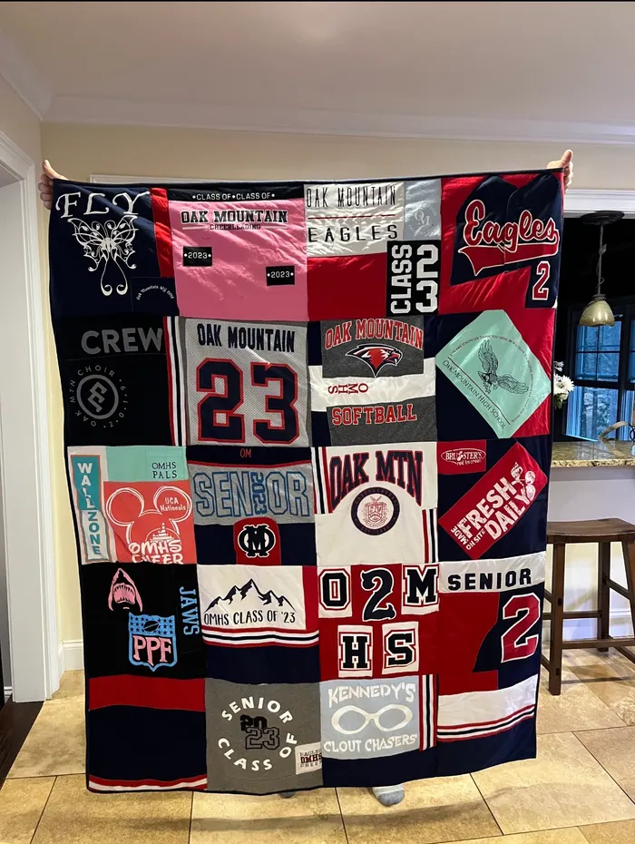 A memory quilt made by a reader using the Making Memories Huggable method (24 of 34).