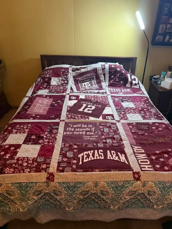 A memory quilt made by a reader using the Making Memories Huggable method (25 of 34).