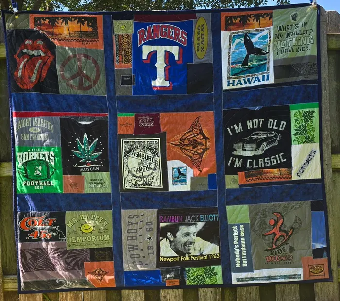 A memory quilt made by a reader using the Making Memories Huggable method (32 of 34).