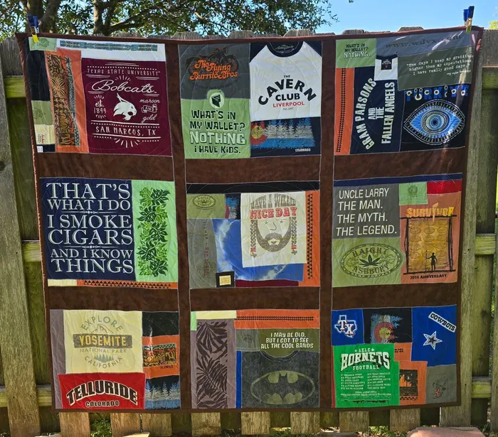 A memory quilt made by a reader using the Making Memories Huggable method (33 of 34).