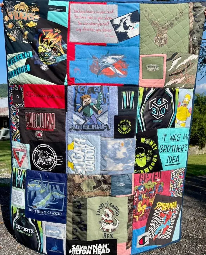 A memory quilt made by a reader using the Making Memories Huggable method (34 of 34).
